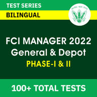 FCI Manager Category-II General & Deport Phase-I & II 2022 | Complete Bilingual Online Test Series By Adda247